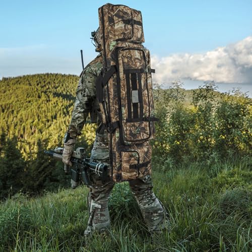 Image of 28 /32 /36 /42 /46 /48 /51 /55 inch Double Rifle Case Soft Gun Bag Tactical Backpack | Portable Long Rifle Bag for Outdoor Hunting Shooting, Gun Case Firearm Storage & Transportation, Hunting Shooting Range