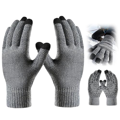 SUNOYA USB Beheizte Handschuhe, für Männer Frauen, Beheizbare Handschuhe Winter Vollfinger Fäustlinge mit 3 Heizstufen Handrücken und Fingerheizung, für Drinnen Oder Draußen, Waschbar