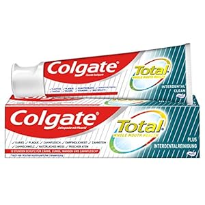 Colgate Tandpasta Total Plus interdentale reiniging, 1 x 75 ml – tandcrème tegen cariës, plaque. Reinigt de interdentale…