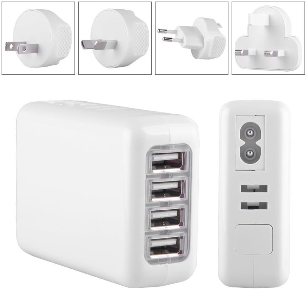 Fast Charging 4 Ports USB Multi Adapter Travel Wall Charger