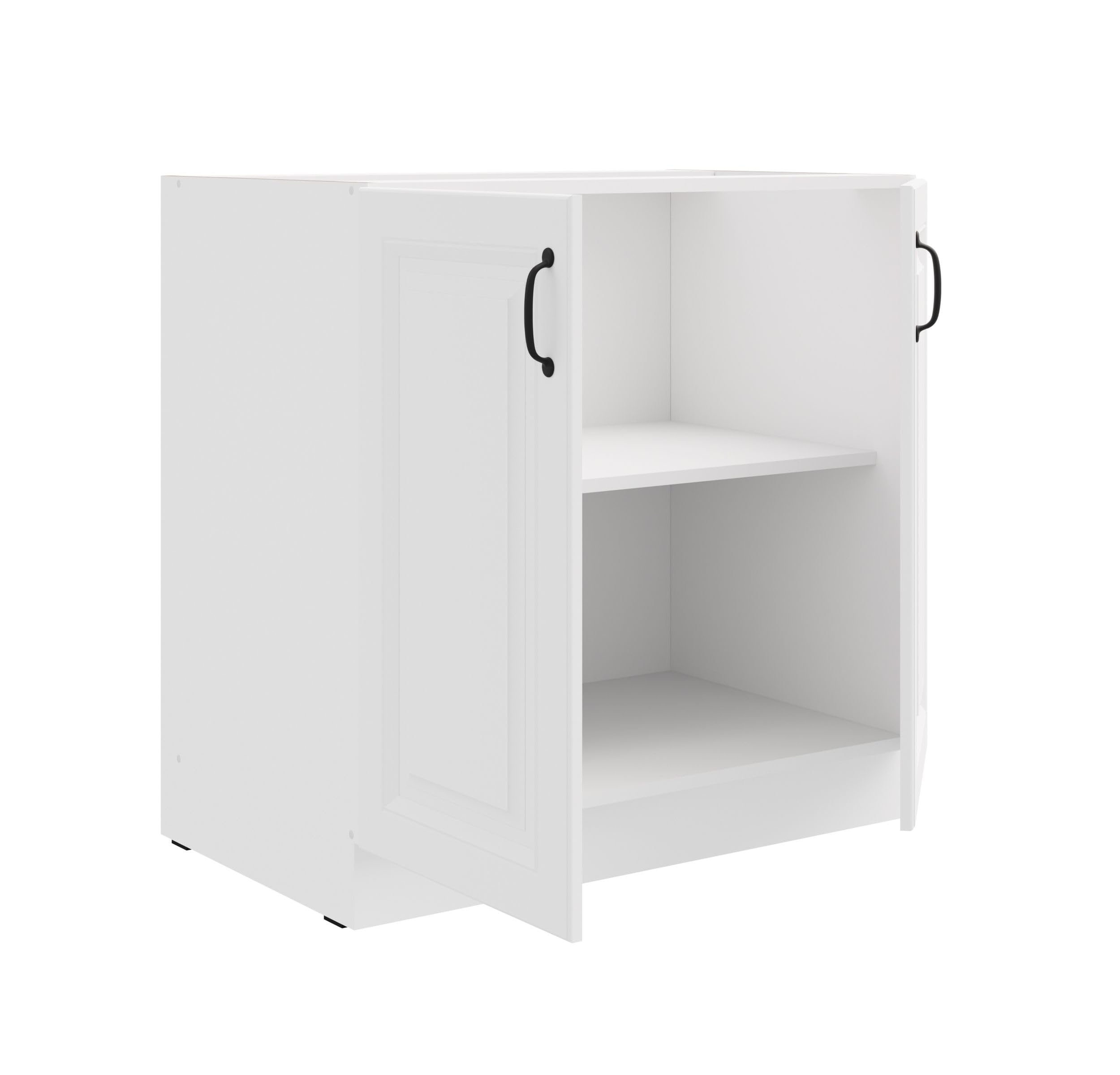 Kuechen-preisbombe Unterschrank 80 cm Stilo Weiss Küchenzeile Küchenblock Küche Einbauküche
