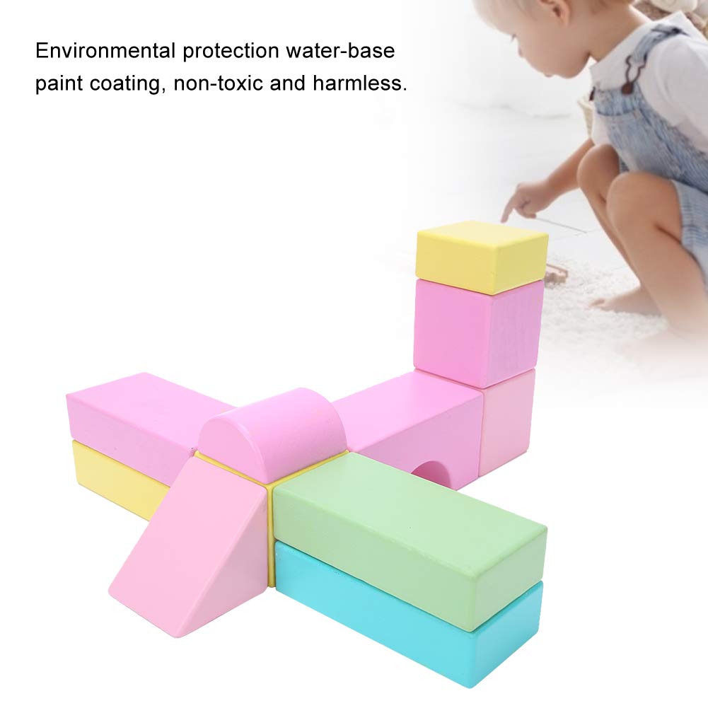 EOJDDPA Juego de bloques de construcción de madera DIY de 32 piezas, juguete para regalo educativo temprano para niñas y niños