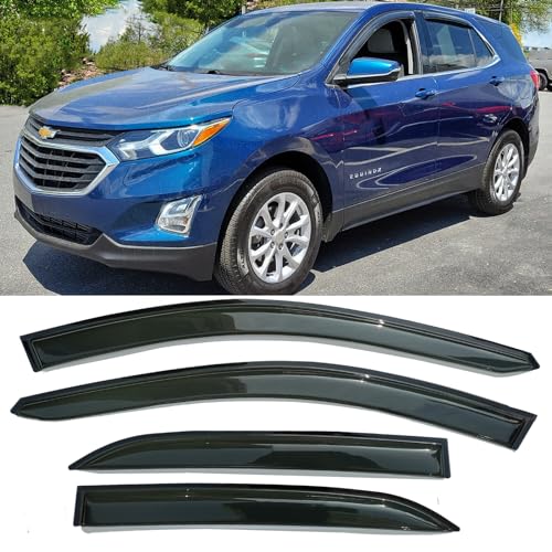 Window Visors rain Guards Vent Deflectors for Chevrolet Equinox 2018 2019 2020 2021 2022 2023 2024, Side Window Deflector Vent Rain Guard Sun Shade Car Accessories 4pcs 94634