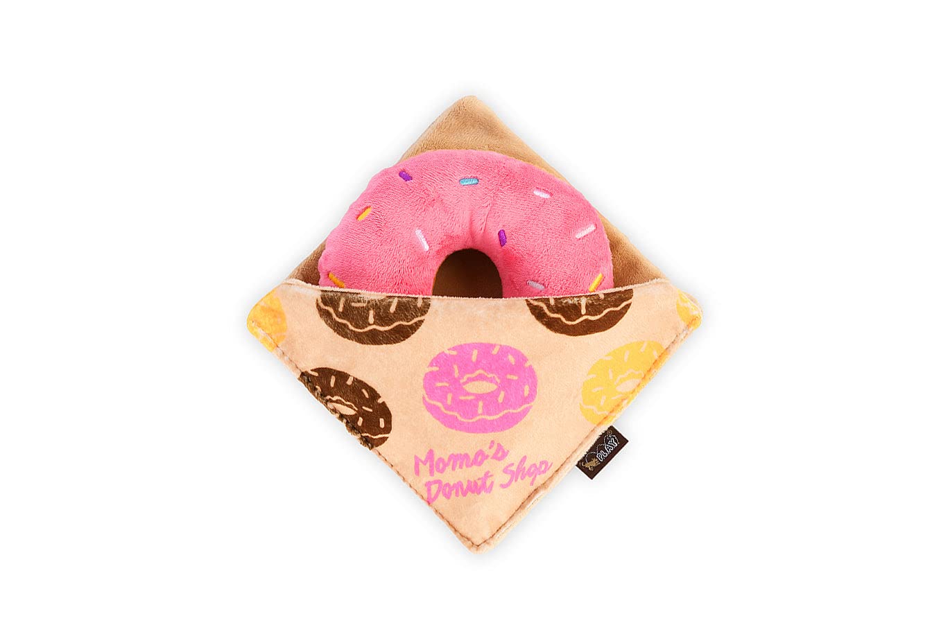 P L A Y Cute Plush Dog Toys - Coffee Shop Food Themed Durable Squeaker Chew Toy Great