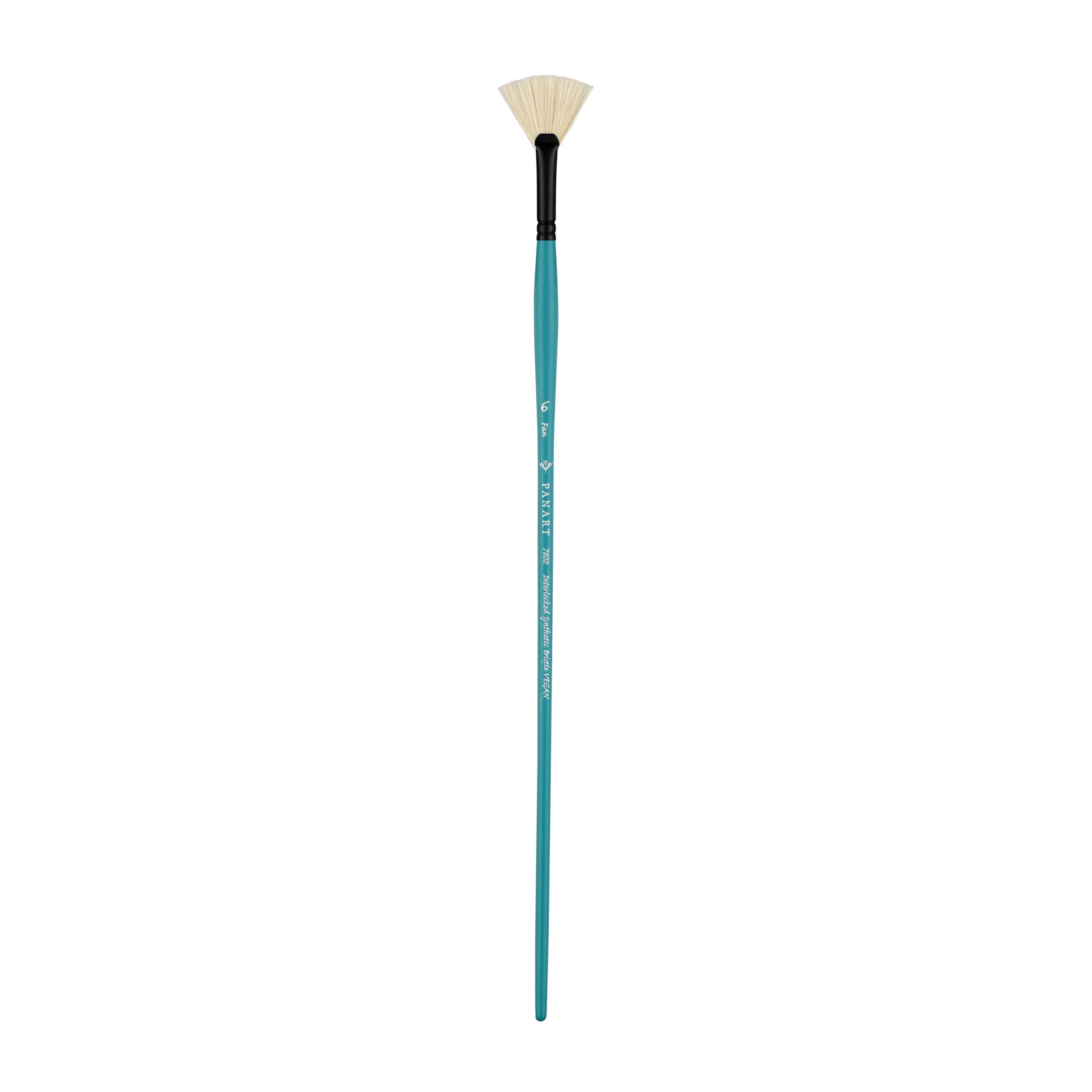 Pan Art Bristle Fan No. 06 – Detail & Wash Brush for Oil Paints – Premium Brush for Artists Paintbrush for Fine Art, Craft & Illustration – 1 Unit