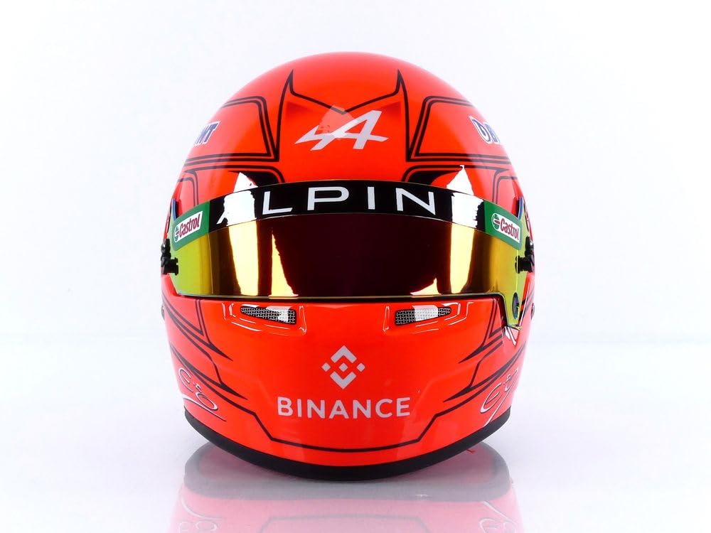 MINI HELMET 1/2 - CASQUE ESTEBAN OCON - ALPINE USA GP 2022 4100245