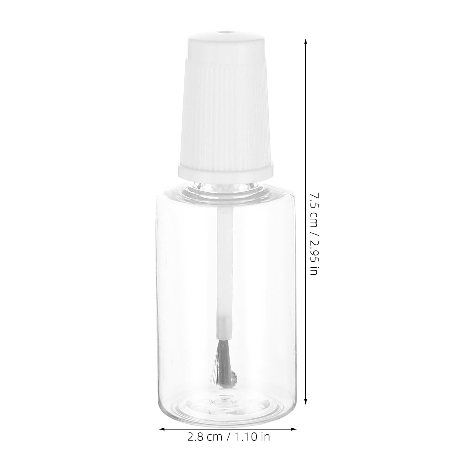 Zerodeko 20 flaconi vuoti ricaricabili da 20 ml per smalto per unghie con