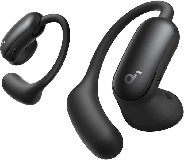 Soundcore AeroFit 2 Pro de Anker, Auriculares Abiertos con ANC, Ganchos 5 Posiciones, Controladores 11,8 mm, Audio Alta Resolución LDAC, Llamadas Nítidas IA, 4 Micrófonos, IP55, Carga Inalámbrica - 1