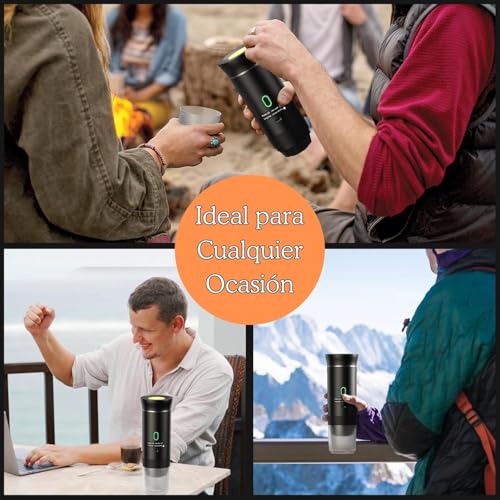 Genzo Tragbare 3-in-1-Kapselmaschine, kompatibel mit Nespresso, Dolce Gusto und gemahlenem Kaffee, ideal für unterwegs, kleine und tragbare Kaffeemaschine – Bild 7