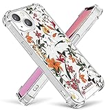Cutebe Cute Clear Crystal Case for iPhone 13 6.1 inch 2021 Released, Shockproof Series Hard PC+ TPU