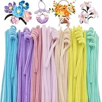 TOAOB 100 Pezzi Scovolini Colorati per Lavoretti Glitter Steli Ciniglia Bastoncini in Filo Pipe Cleaner per Decorativi Arte Artigianato Decorazion Fai da Te 30cm x 6mm