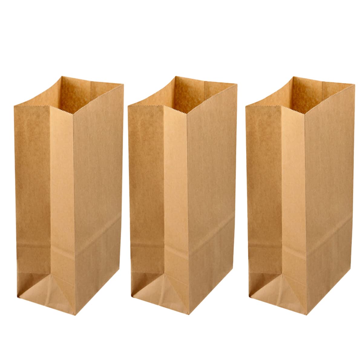 Cabilock 100pezzi Sacchetti Carta Kraft Quadrato Per Alimenti Per Caramelle Dolci e Snack Realizzati in Carta Antigrasso e Antiaderente Per Feste Confezionamento Regalo e Uso Quotidiano