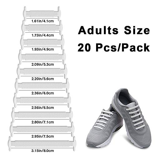 image for HOMAR No Tie Shoelaces for Kids and Adults Stretch Silicone Elastic No