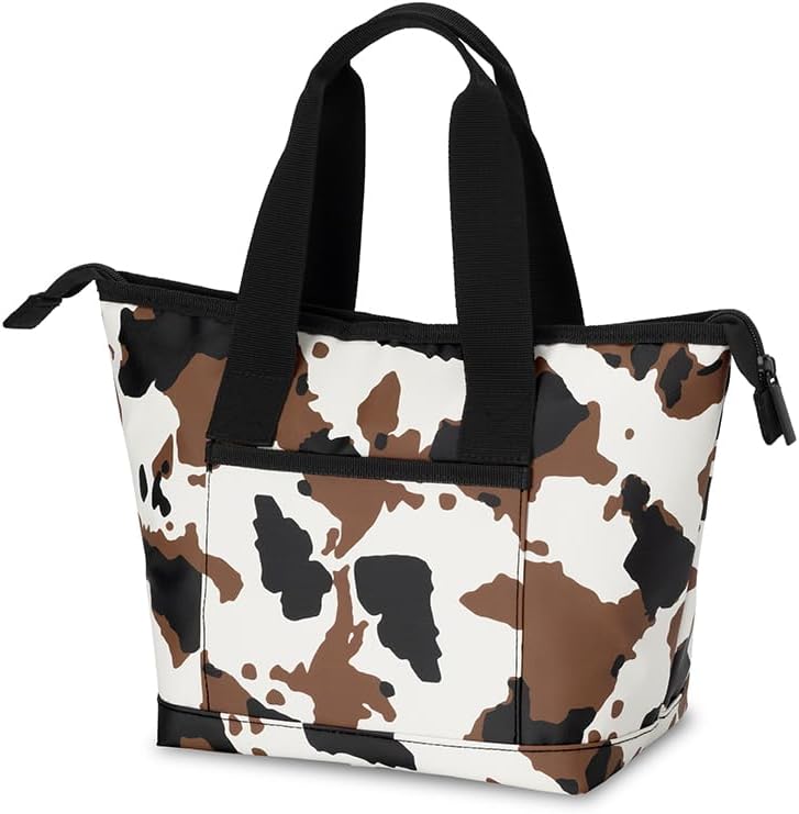Swig Life Lunchi Lunch Box, Waterproof and Insulated Lunch Box for Women with Wide Bottom, Zipper Closure, Back Pocket and Top Handle in Hayride