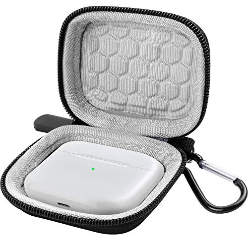 Case Compatible With Apple Airpods Pro, Air Pod 2 & 1, Earbuds Cover With Carabiner For Carrying Wireless (Charging) Box With Earbuds - Black By Comecase #TOP11