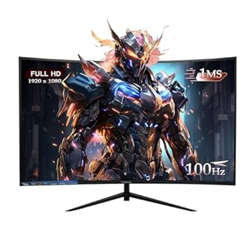 Monitor Curvo 23.6 Polegadas 100Hz Full HD LED – Tela 1500R, 1MS, 98% sRGB, HDMI/VGA, Adaptive Sync, Ajuste de Inclinação e Filtro de Luz Azul para Jogos e Home Office
