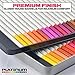 Platinum Soft Core Colored Pencils with Tin Case, Pack of 72