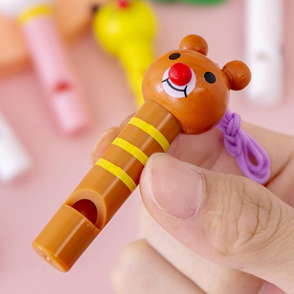 Amazon Co Jp Tomaibaby 5ピース漫画動物型笛のおもちゃ面白い子供たちの楽器のおもちゃ おもちゃ