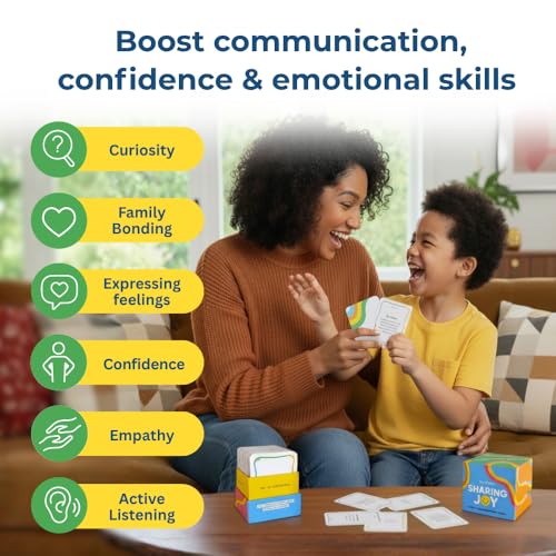 Image of Big Life Journal - Sharing Joy Conversation Cards - 150 Prompts to Spark Joy, Gratitude & Meaningful Conversations - Gift for Families, Kids & Parents for Holidays, Road Trips & Family Dinners