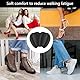 Oruola 2 Paare Zungenpolster Schuhe,Fersenpolster Schuhe,utschfeste Zungenpolster für lose Schuhe,Filz-Schuhpolster für Damen und Herren,Vorfuß-Einlegesohlen,Anpassbare Schuh-Passform,Schwarz