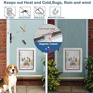 CEESC-Dog-Door-for-Pets-Up-to-45-lb-Weatherproof-Pet-Door-for-Cats-and-Dogs-Durable-Snap-in-Closing-Panel-Included-Suitable-for-Interior-and-Exterior-DoorsMedium-White - Cucciolini Doodles CEESC-Dog-Door-for-Pets-Up-to-45-lb-Weatherproof-Pet-Door-for-Cats-and-Dogs-Durable-Snap-in-Closing-Panel-Included-Suitable-for-Interior-and-Exterior-DoorsMedium-White