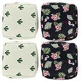 Healifty 8-Teilige Taschengröße Kupplung Für Mehrzweck-Wechselkarten Reißverschluss Mädchen Münzen Pads Hygieneset Kompakter Brieftaschenhalter Mode Damen Geldbörse Serviettenbeutel Mit