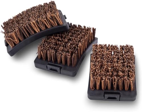 Broil King, 64658, Cabezales de cepillo de repuesto Palmyra, 3 uds. Negro