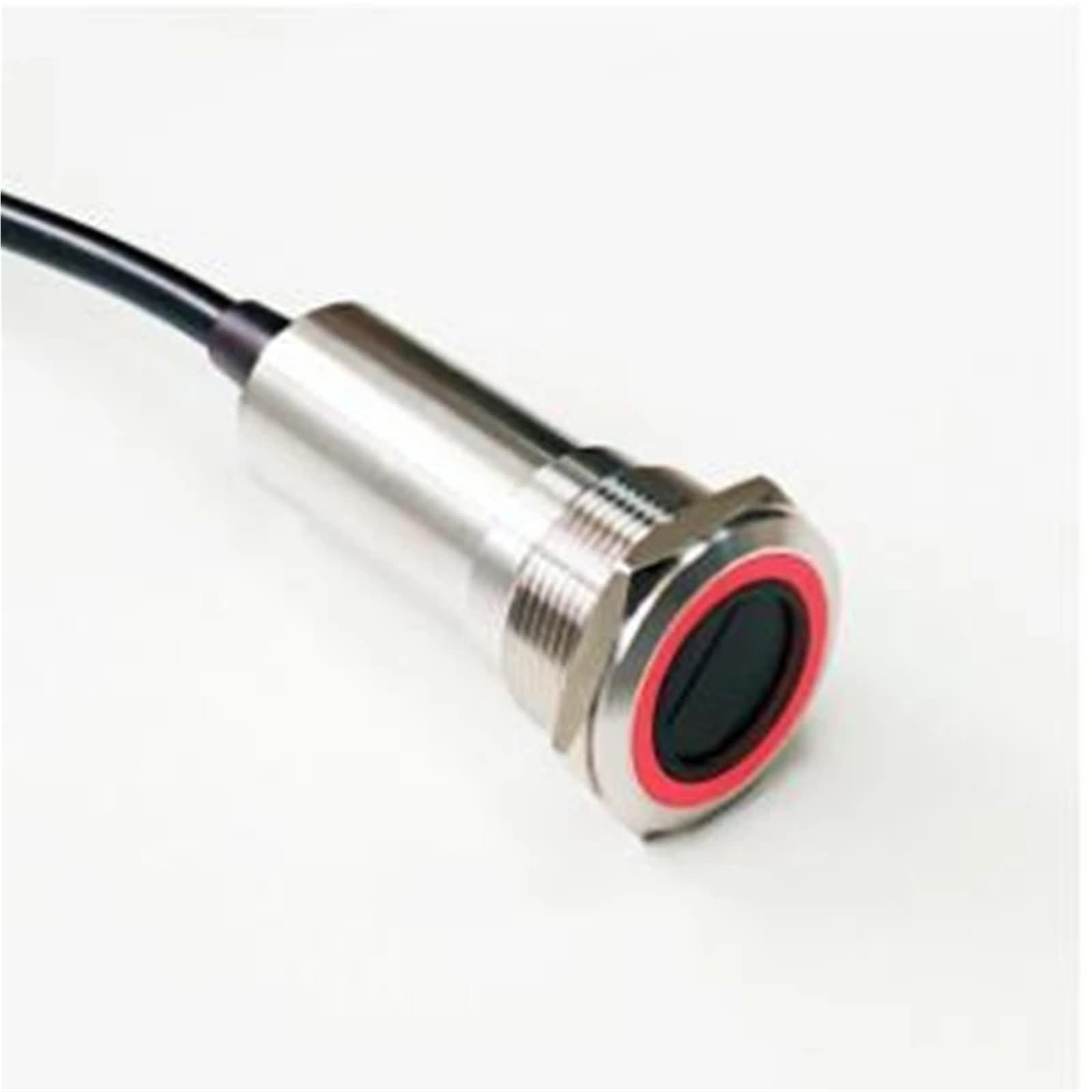 22 mm metalowy przełącznik bezdotykowy, typ ON-OFF, podświetlany okrąg (EW-22E10BYSSR12) (niebieski okrąg, 6 V)