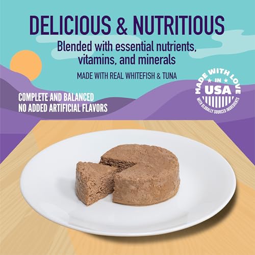 Image of A Strong Heart Canned Wet Cat Food, Whitefish & Tuna Dinner Pate - 5.5 oz Cans (Pack of 24), Made in The USA with Real Ocean Whitefish & Tuna