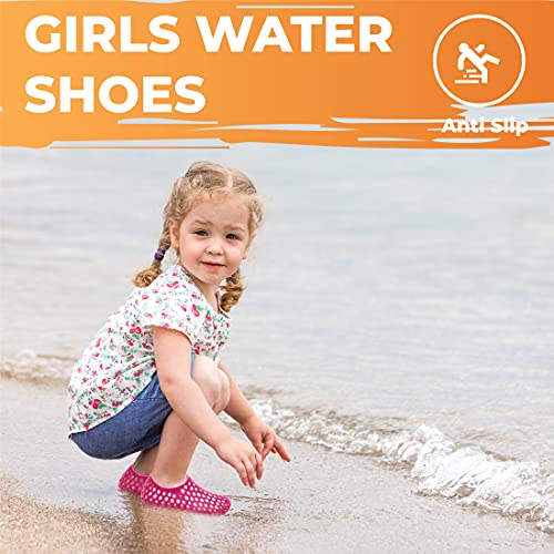 Girls Water Shoes Anti Slip Kids Water Shoes Outdoor Beach Swim Surf Pool4