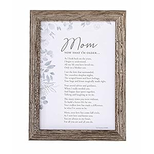 Momnowthatimoldergiftformomfromdaughterorsonformothersdaychristmasbirthdaymadeinusamoms50th70th80thbirthdaygift5x7incheswoodcolor Urban Country Home Decor Mom now that im older gift for mom from daughter or son for mothers day christmas birthday made in usa moms 50th70th80th birthday gift 5 x 7 inches wood color urban country home decor