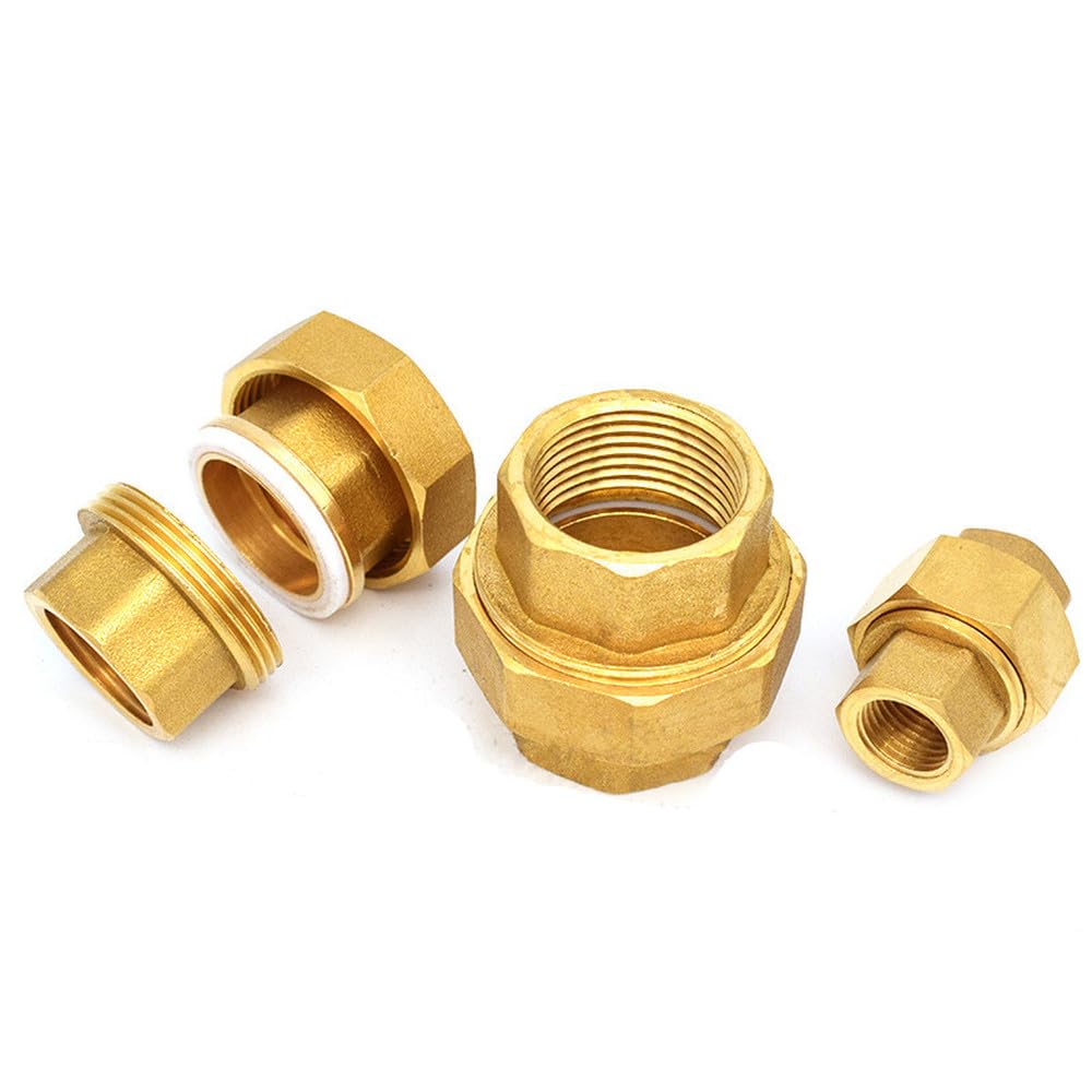 Accesorios de fontanería de latón, accesorios de tanque con junta móvil, rosca hembra de 1/4", 3/8", 1/2", 3/4" y 1", 1".
