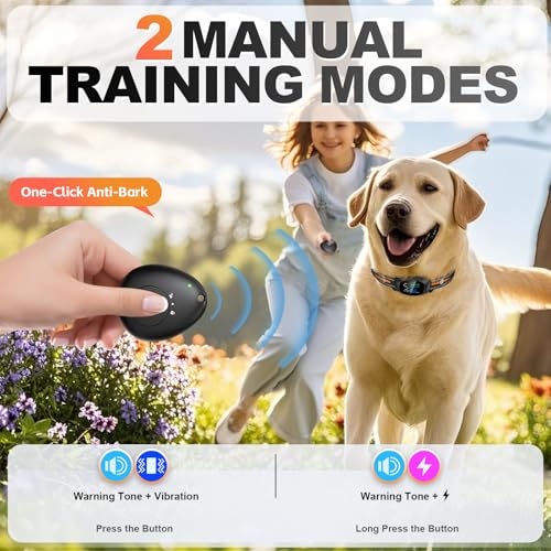 MawrPet Upgraded Anti-Bark Collar with Remote Control, 2-in-1 Dog Training Collar&Dog Bark Collar with 5 Adjustable Sensitivity,Smart Anti Barking for Large Medium Small Dogs E Collar-Orange