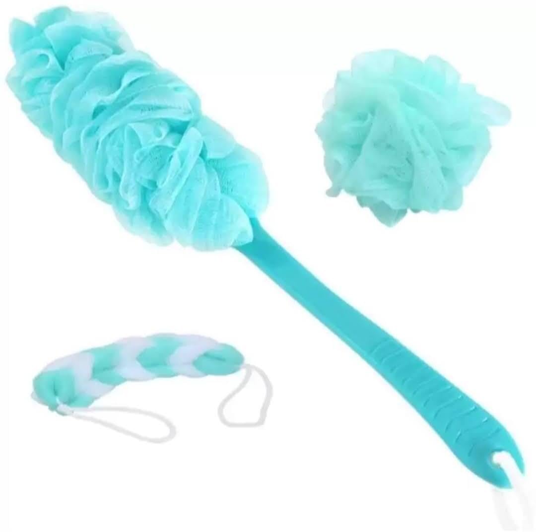 Trademanship Extra Soft bath sponge for bathing & loofah for Women Men | Body wash bath scrubber for bathing | Exfoliating bathing scrub Lofas for bath Men & Women PACK OF 3 | Green-image-13