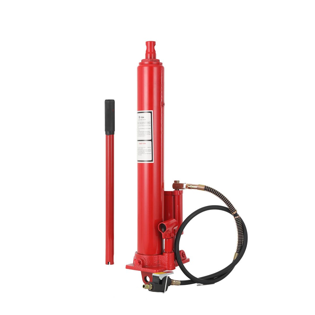Hydraulischer Wagenheber 8T Hydraulikzylinder Karosseriepresse 3.8 Fuß | mit Handbuch, Karosseriepresse, Kolbenhohlheber, 3.8 Fuß Luftschlauch mit 1/4 Zoll Einlass für PKW und LKW
