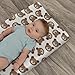 Neutral Boho Bears Changing Pad Covers for Baby Girls Boys Cute Brown Bear Fitted Change Table Covers Mats Watercolor Bears Soft Nursery Diaper Change Table Sheets for 32''×16'' Contoured Pad