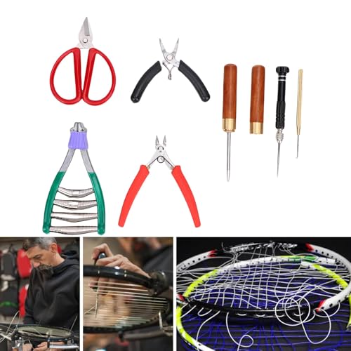 Cordage de raquette de badminton kit complet avec sac de rangement et crochet - 5