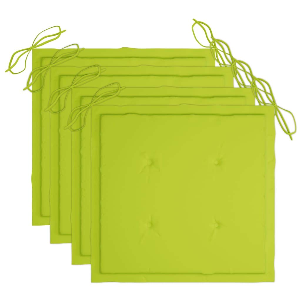 Set di 3 sedie da pranzo da giardino con cuscini in legno di acacia massiccio, design a doghe per un fascino rustico, cuscini in poliestere impermeabili con nastri di fissaggio, portata fino a