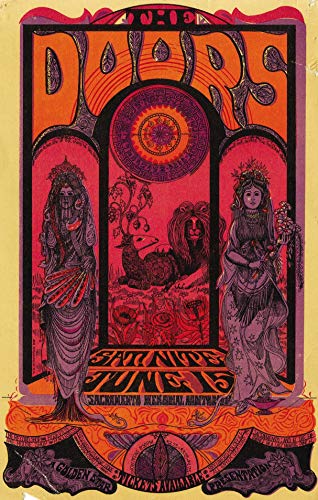 ELITEPRINT Póster vintage de BAND THE DOORS Rock & Roll para conciertos y publicidad A3 en material de impresión de 250 g/m², para pared