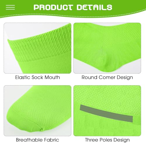 Image of Haysandy 3 Pairs Baseball Socks Bulk Softball Youth