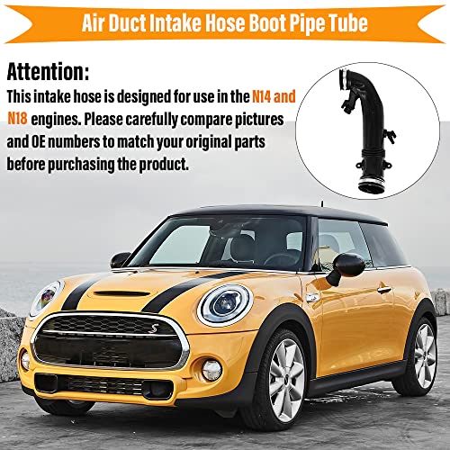 Air Duct Intake Hose Boot Pipe Tube Fits For 2009-2016 Mini Cooper Countryman Paceman R55 R56 R57 R58 R59 R60 R61 N18 Engine 1.6L Replaces 13717607778 13717627501 7627501 #TOP1