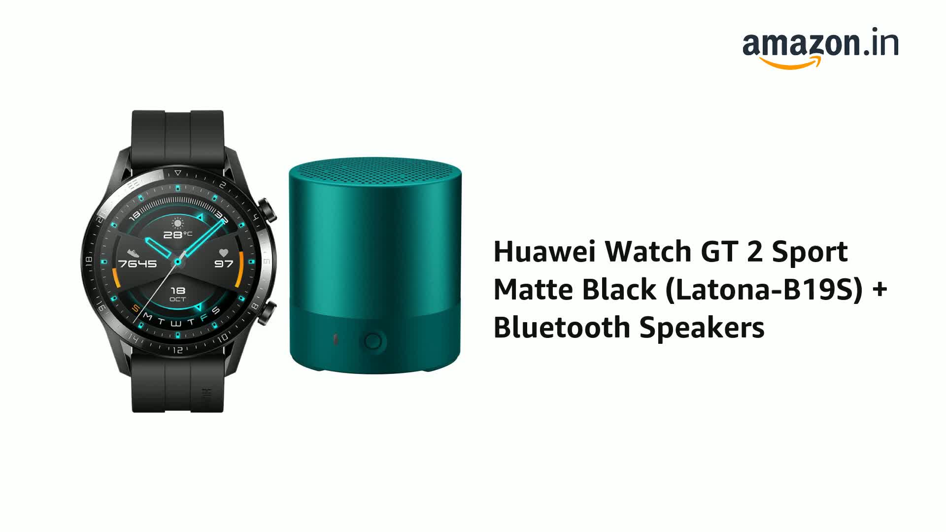Huawei Watch GT 2 Latona Sports Edition Matte Black - izydealz