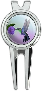 GRAPHICS & MORE Hummingbird Crowned Woodnymph Purple Violet Golf Divot Repair Tool and Ball Marker