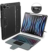 Nillkin iPad Pro 12.9 Backlit Keyboard Case with Kickstand, Trackpad, Pencil Holder 12.9 Pro iPad...