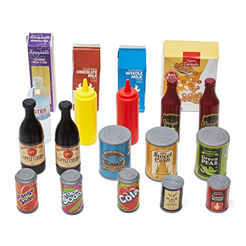 Image of Amazon Basics Pretend Play Food Toy Set for Kids Ages 3 and Up, 150 Pieces, Multicolor