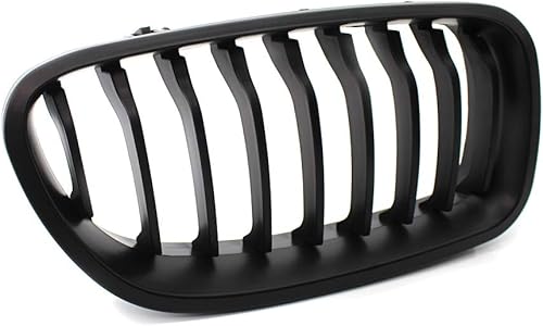 Miniatura 4 de Zhisheng - Parrilla delantera para riñón BMW, color negro mate, línea de listón, compatible con BMW F10 F11 5 Series M5 4D Sedan / 5D Touring