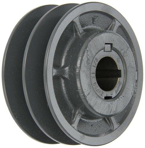 Browning 2VP50X 1 1/8 Variable Pitch Sheave, 2 Groove, Finished Bore, Cast Iron Sheave, for 3L, 4L or A, 5L or B Section Belt