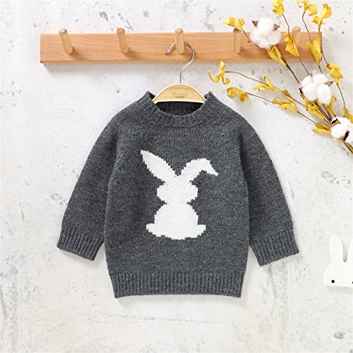 Toddler Baby Knit Sweaters Boys Girls Cute Rabbit Long Sleeve Crewneck Pullover Sweatshirts Fall Winter Warm Clothes2