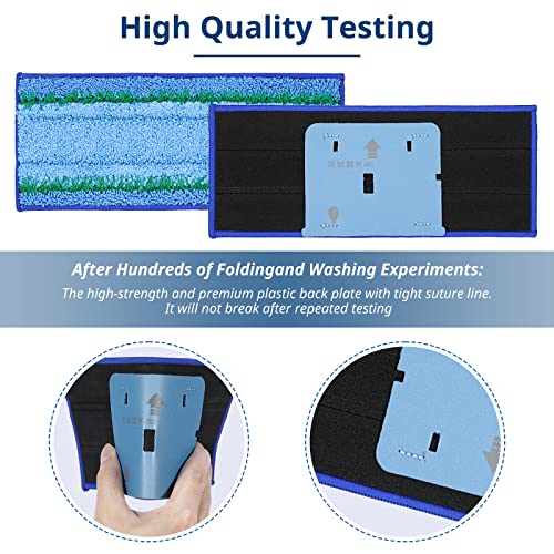 Image of LINNIW 6 Pack M6 Wet Mopping Pads Washable and Reusable M6 Wet Mopping Pads Compatible with Braava Jet m6 Series (6110) (6012) (6112) (6113) Ultimate Robot Mop
