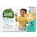 Seventh Generation Baby Diapers for Sensitive Skin, Plain Unprinted, Size 5, 115 Count (Packaging May Vary)